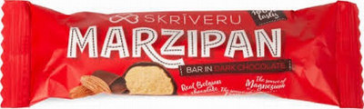 Šokolādes batoniņš Marcipāns Skrīveru tumšajā šokolādē 40g (08.10.2025) Latvija1/18