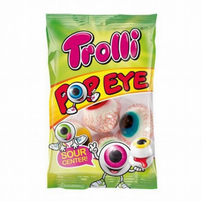 Želejkonfektes Trolli Pop Eye (acis) 75g DE (31.05.2025)