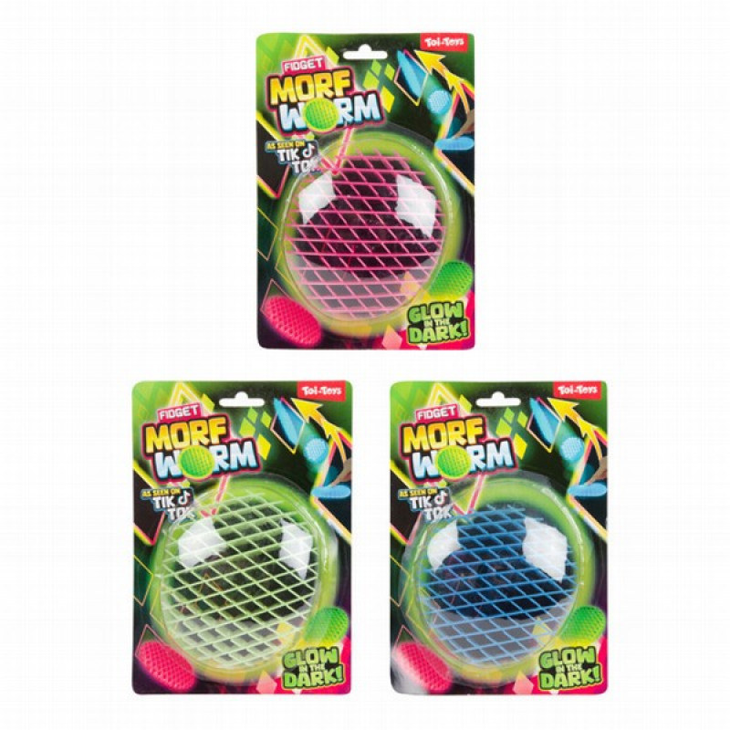 Rotaļlieta Tumsā spīdoša Morf Worm fidget CN