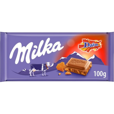 Šokolāde Milka Daim 100g 1/22 (25.07.2025) Vācija