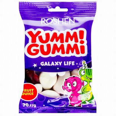 Želejkonfektes Yummi Galaxy Life 70g Roshen (23.05.2026)