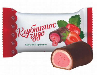 Šokolādes konfektes Klubņičnoje Čudo 1kg Sladunica (11.09.2025) Krievija