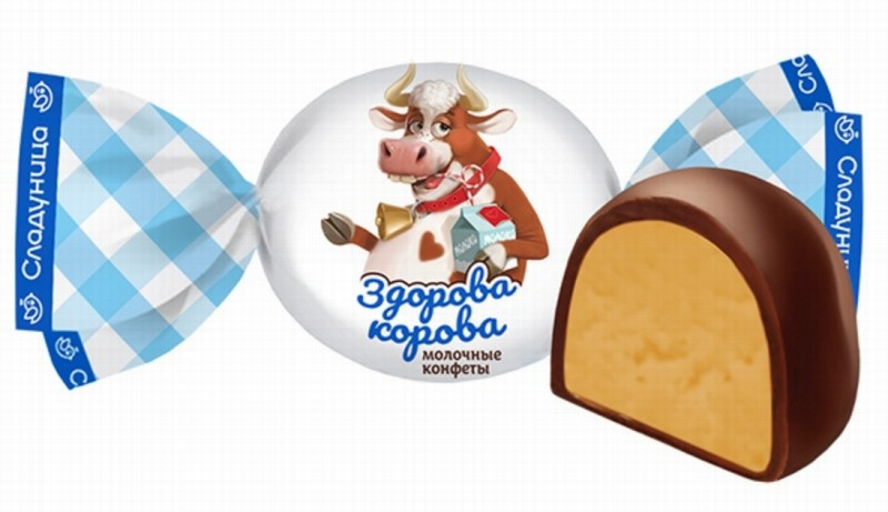 Šokolādes konfektes Gotiņa sirsniņa 1kg Sladunica (26.06.2026) Krievija