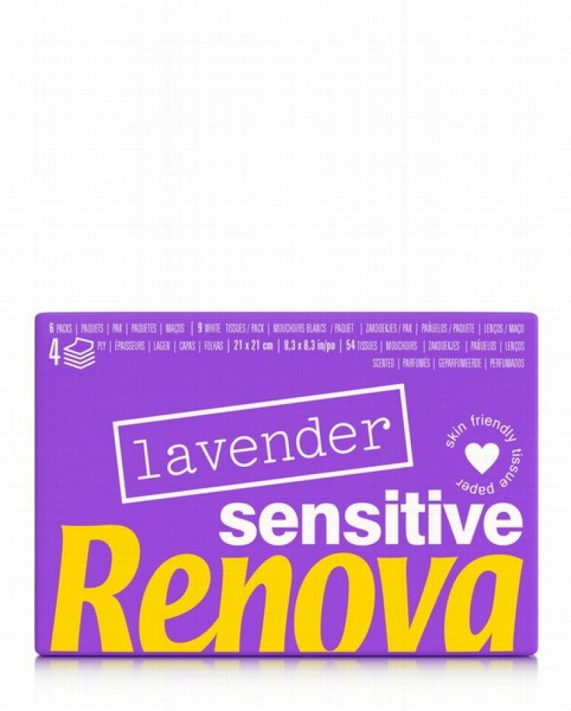 Kabatlakatiņi Renova Lavender Sensitive 4-k 1*6gb PT