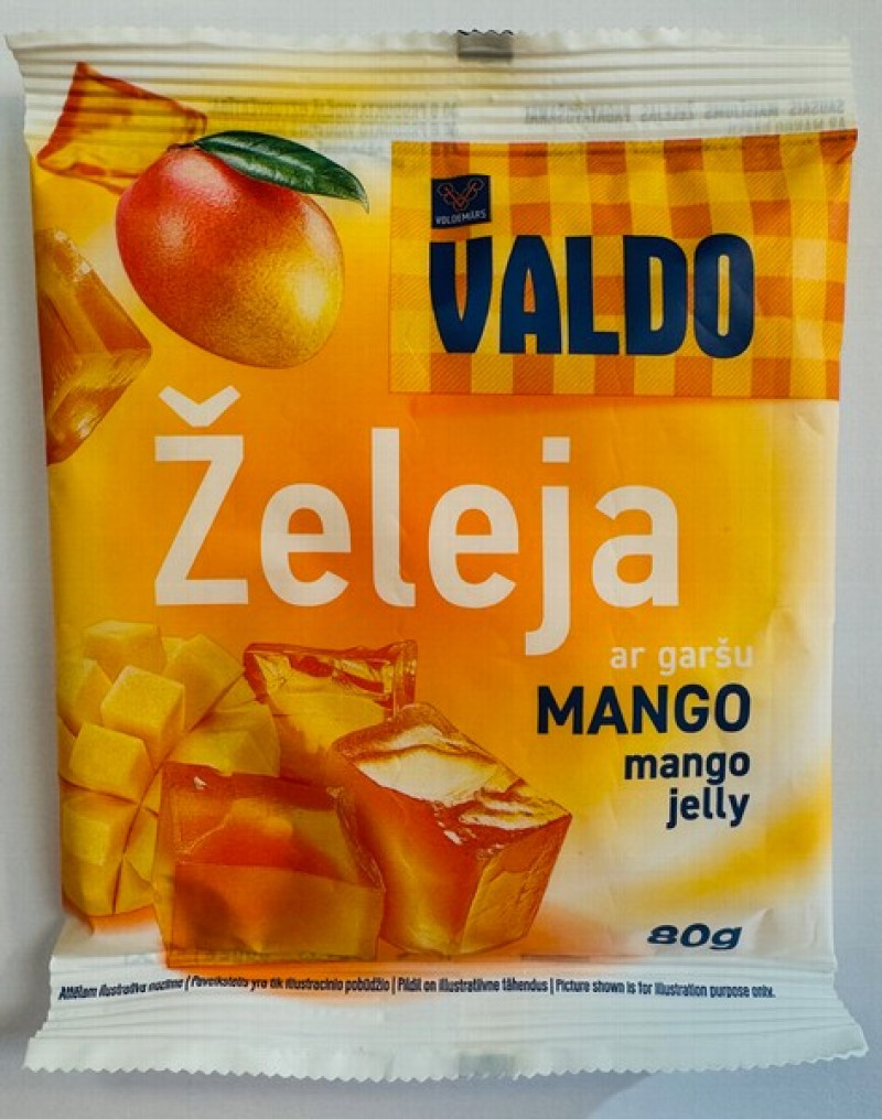 Želeja Valdo ar mango garšu 80g (10.07.2026) Lietuva