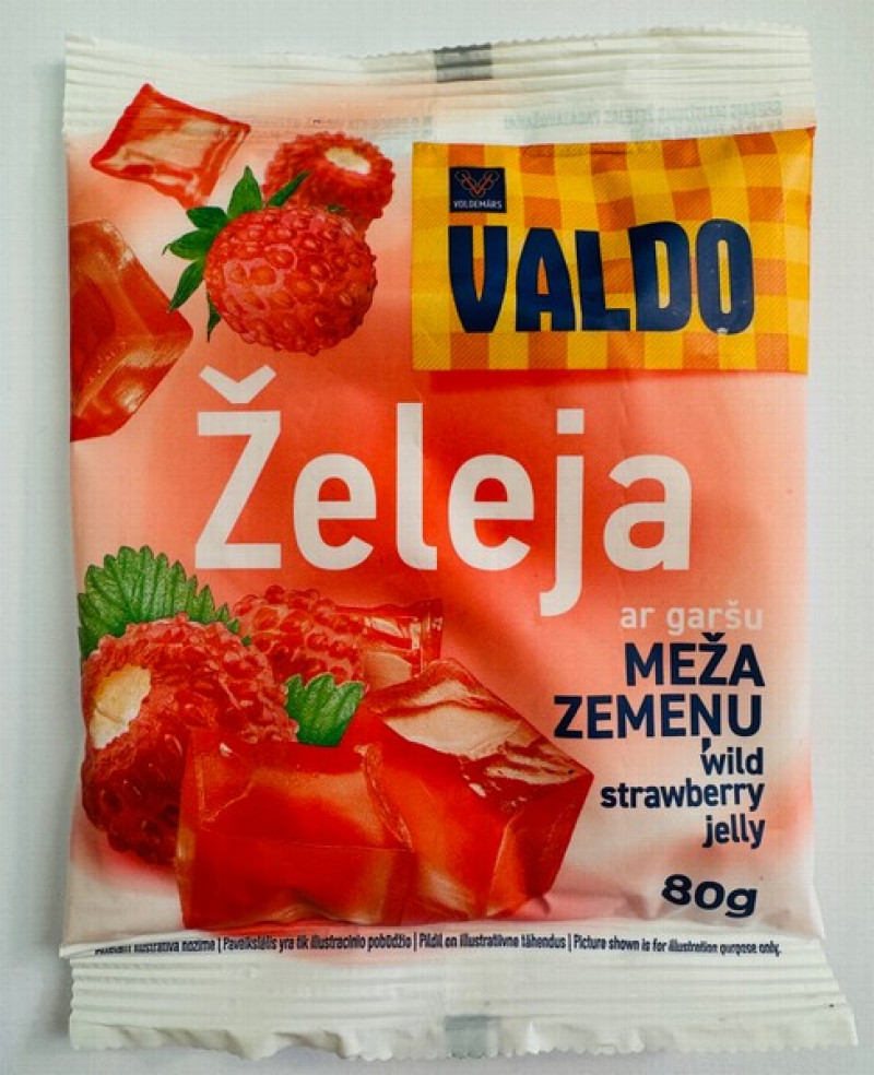 Želeja Valdo ar meža zemeņu garšu 80g (05.03.2026) Lietuva