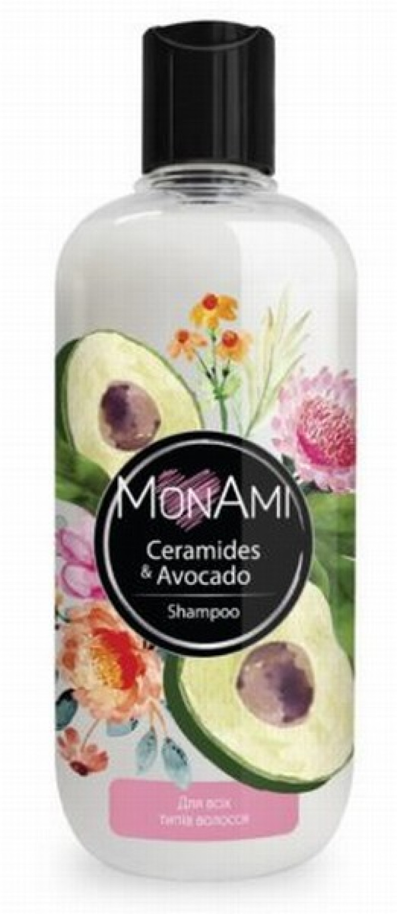Šampūns MonAmi Ceramides & Avocado 500ml (12.11.2026) Ukraina