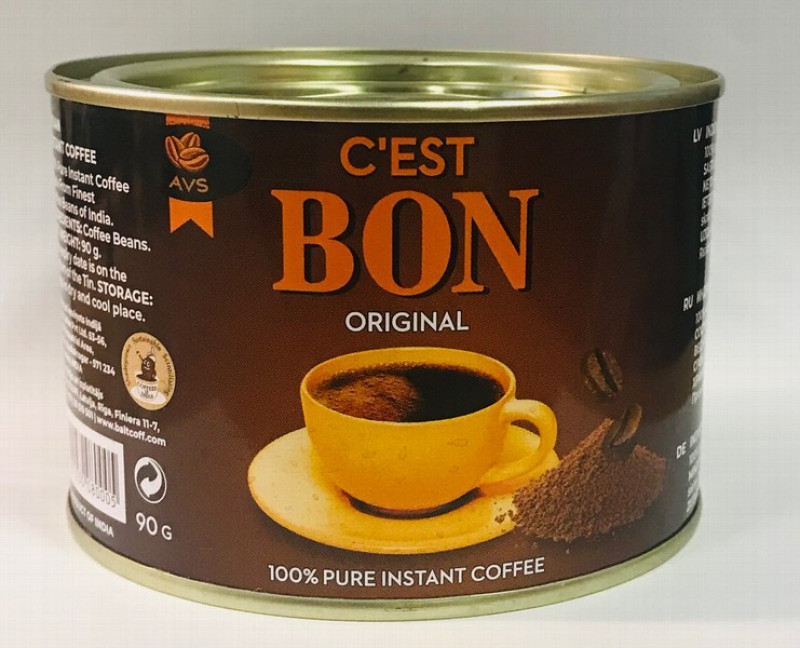 Kafija šķīstošā BON C'EST original 90g (12.08.26)