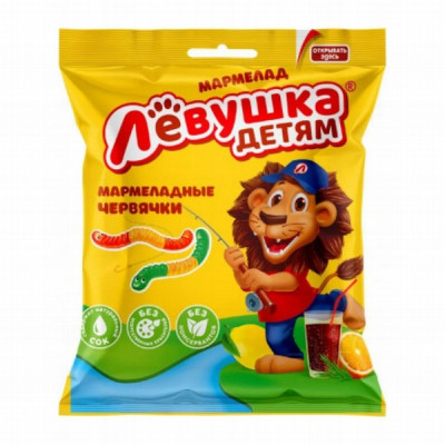Želejkonfektes Ļjovuška tārpiņi 70g Krievija (15.04.2025)