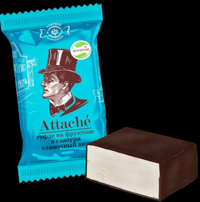 Šokolādes konfektes Attaše suflē ar fruktozi 1kg (20.09.2025) Krievija (daudzumu norādīt kg,pilns ie