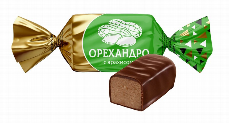 Šokolādes konfektes Orehandro arahis 1kg Ņevskij(08.02.26) Krievija
