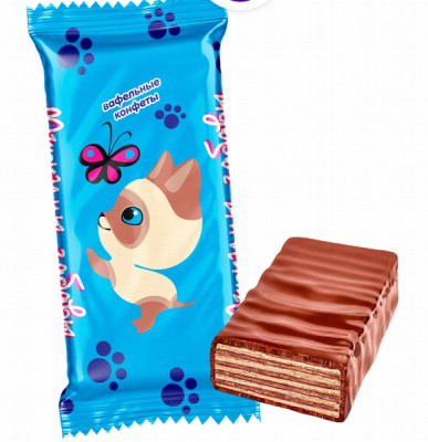 Šokolādes konfektes Murkini Zabavi (vafeļu) 500g (24.09.25) Krievija