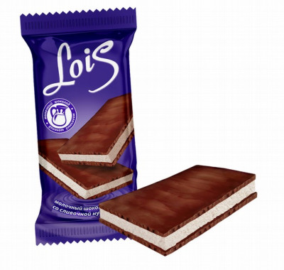 Šokolādes konfektes Lois ar nugu 3kg (01.07.2025) Krievija (daudzumu norādīt kg, pilnas kastes)
