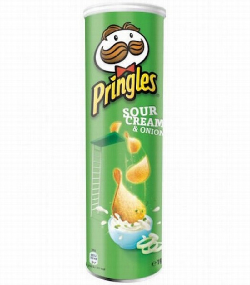 Čipsi Pringles ar Krējuma - sīpolu garšu 165g 1/18 (28.02.27) Polija