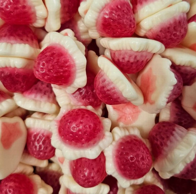 Želejkonfektes Vidal Milk Strawberry Pie 3kg (08.04.26) Spānija (daudzumu norādīt kg, pilnas kastes)