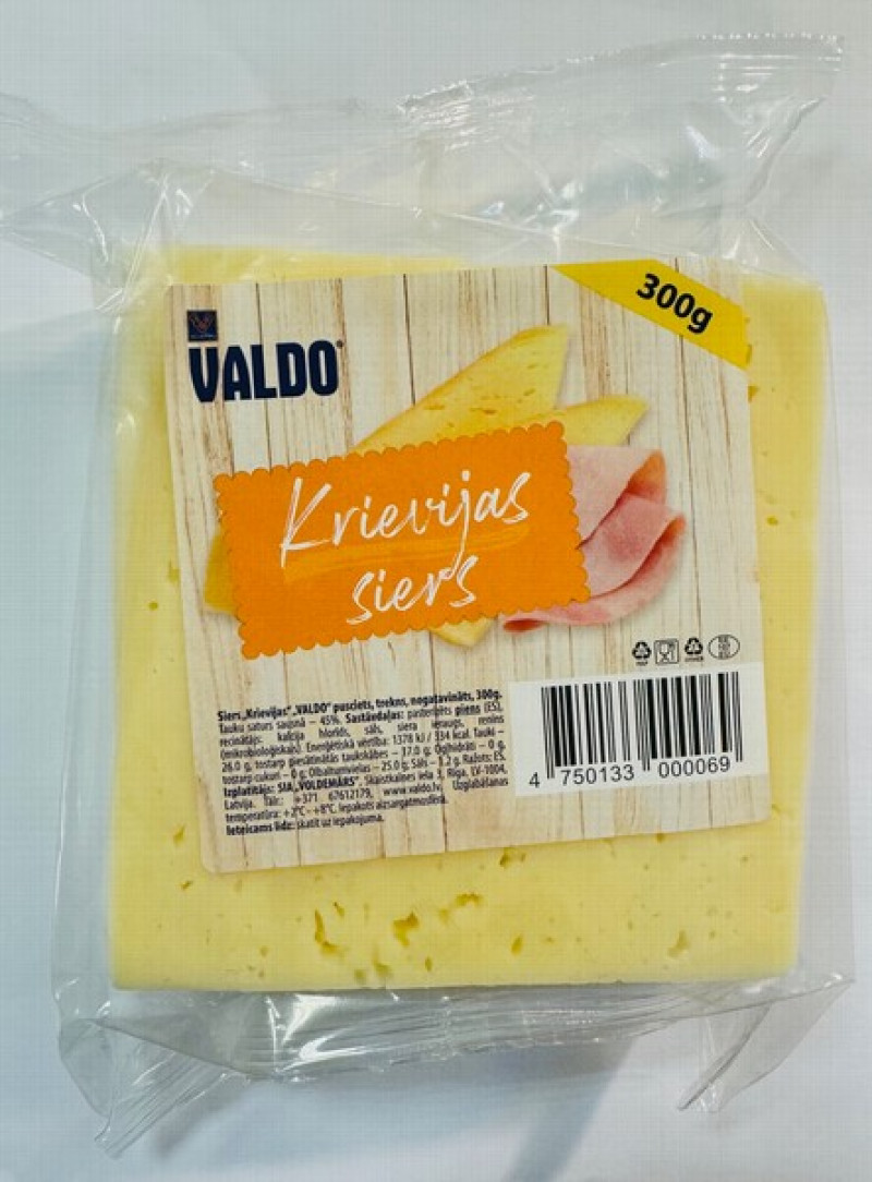 Siers Valdo Krievijas 45% 300g (21.04.26) EU 1/6