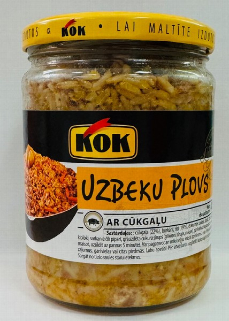 Uzbeku plovs KOK 480g 1/6 (19.03.2028) Lietuva