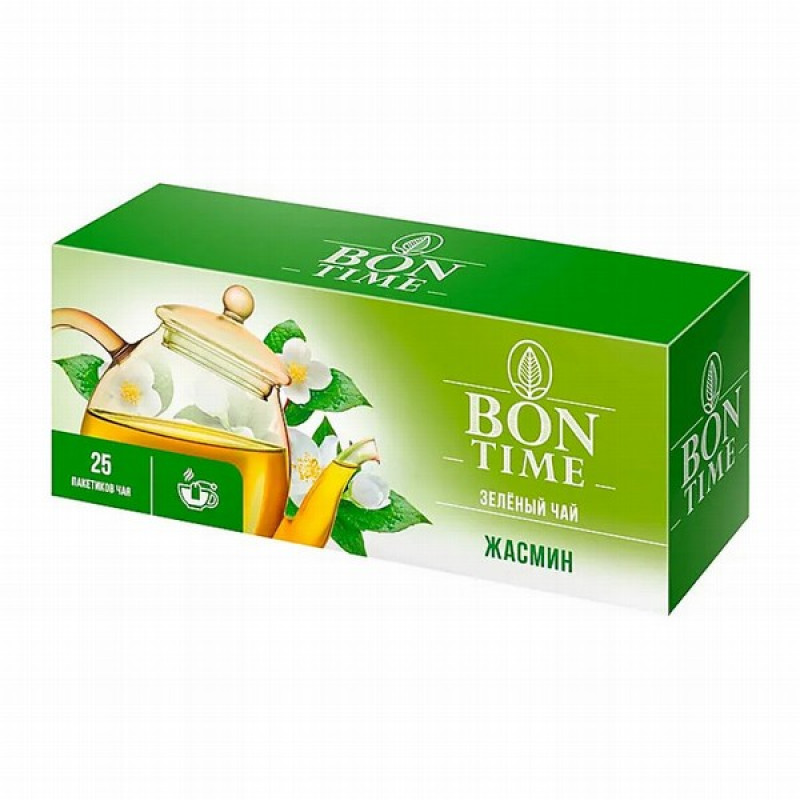 Tēja Bon time Zaļā Jasmīnu 25 pac. (09.2026) Krievija