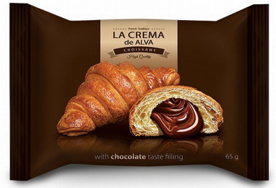 Kruasāns La Crema ar kakao krēma pildījumu 65g (02.12.2025) Ukraina