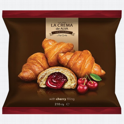 Kruasāni La Crema ar ķiršu garšas pildījumu 210g (26.09.2025) Ukraina