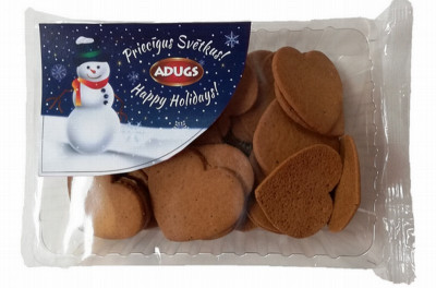 Piparkūkas Adugs sirsniņas 220g (Ziemassvētki) (21.06.26) Latvija 1/12