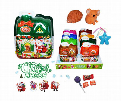 Figūriņa Māja Merry Christmas ar pārsteigumu 30g 1/8 (04.03.2027) Ķīna