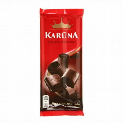 Šokolāde Karūna tumšā 80g (08.10.2025) Lietuva