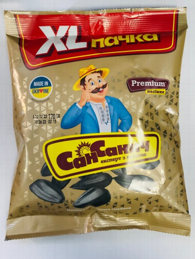 Saulespuķu sēklas SanSanych grauzdētas 170g (17.10.2025) Ukraina