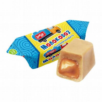 Konfektes Molokovoz ar iebiezinātu pienu 1kg (17.05.2025) Krievija