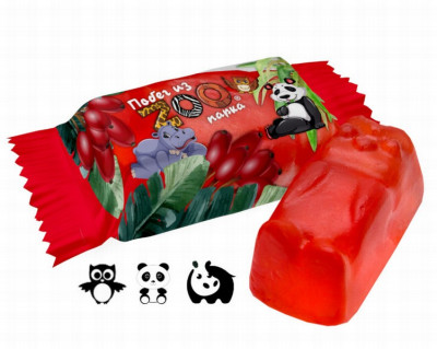 Želejkonfektes Pobeg iz Zoo bārbele 1kg Sweet life (04.10.2025) Krievija