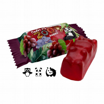 Želejkonfektes Pobeg iz ZOO vīnogu 250g Sweet Life (03.10.2025) Krievija 1/16