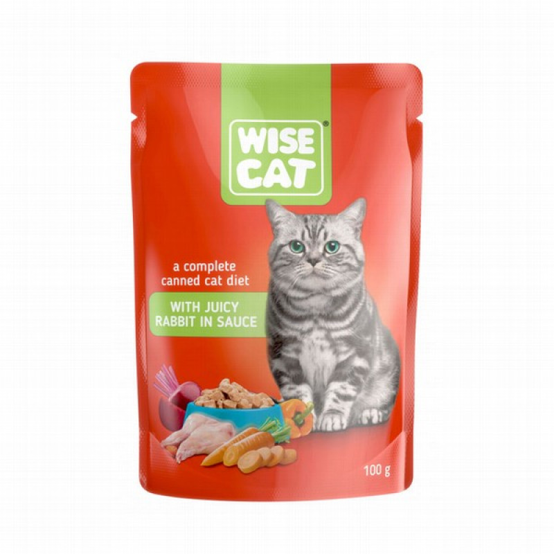 Kaķu konservi Wise Cat ar truša gaļu 100g 1/24 (08.08.2026)  Ukraina