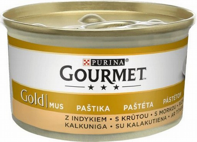 Kaķu konservi Gourmet Gold ar tītara pastēti 85g (31.10.2026) Francija