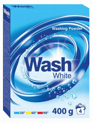 Veļas pulveris Wash baltai veļai 400g (25.07.2025) Polija