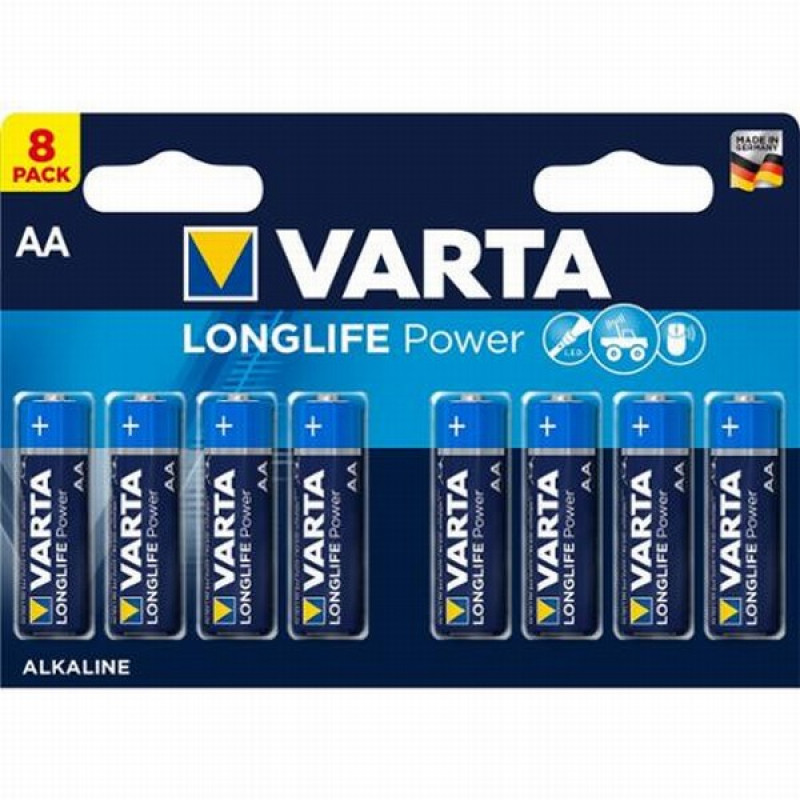 Baterijas Varta AA LR6 1*8gb Longlife (cena par 1gb)