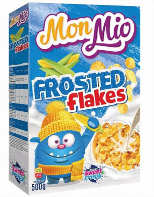 Sausās brokastis Mon Mio kukurūzas pārslas ar cukuru 500g (25.01.26) ES