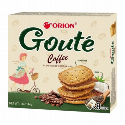 Cepumi Orion Goute Coffee 144g  (29.10.2025) 1/10 Krievija