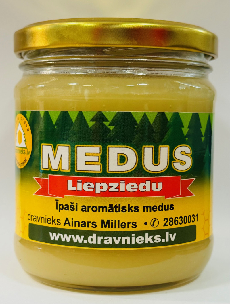 Medus Liepziedu 500g Dravnieks (2027) Latvija
