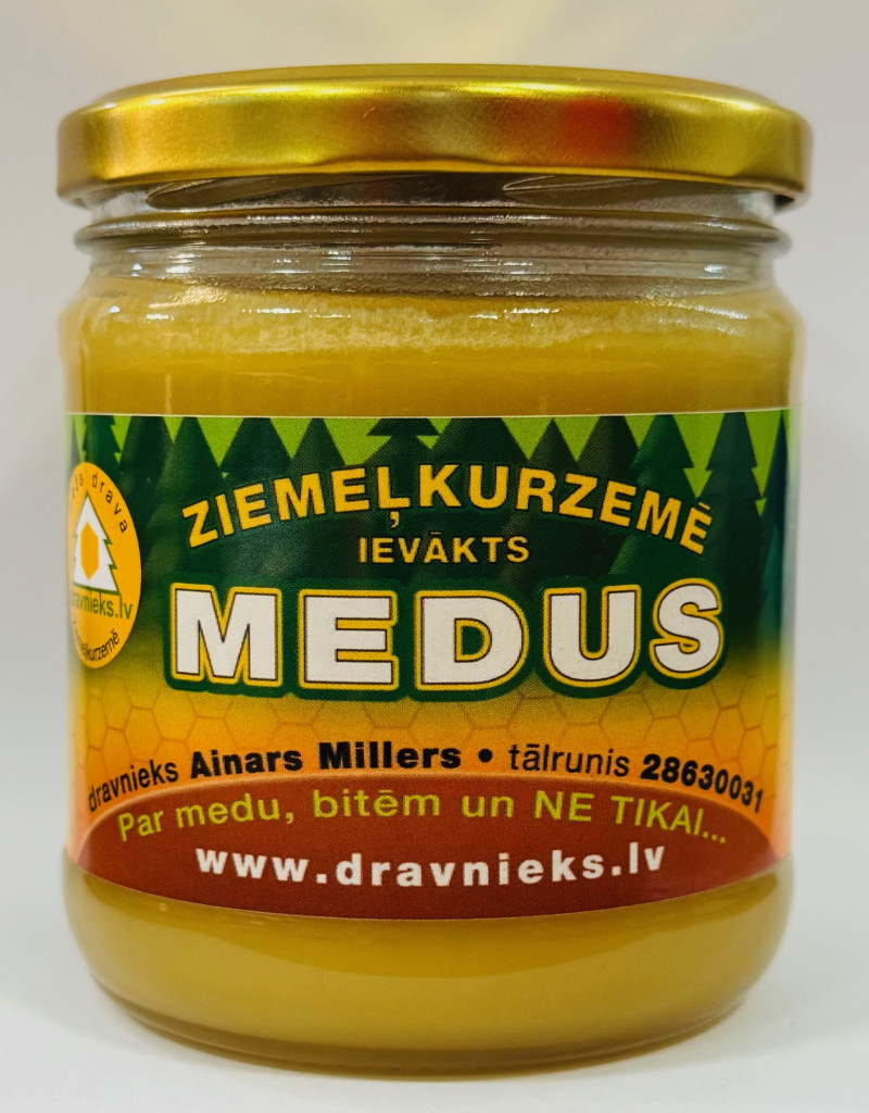 Medus Ziemeļkurzemes dažādu ziedu 500g Dravnieks (2027) Latvija