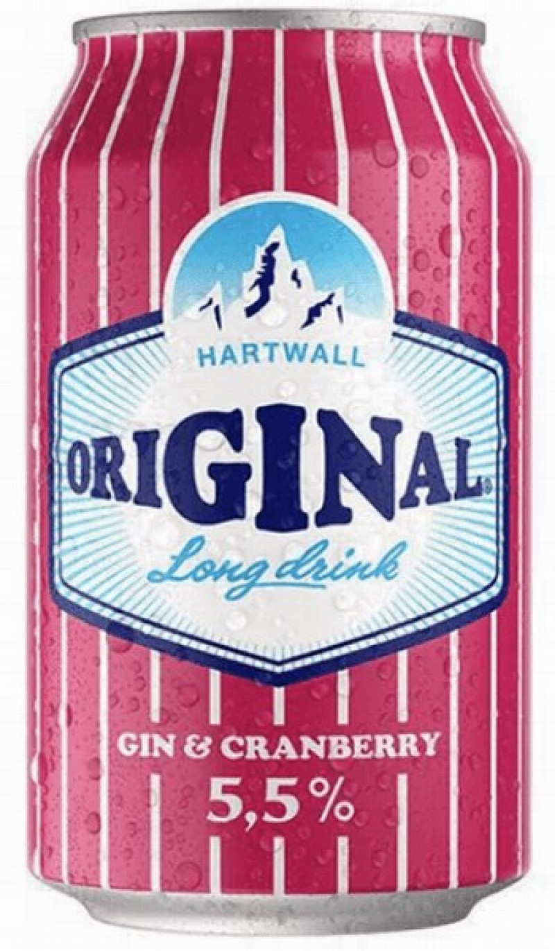 Kokteilis Original Gin & Cranberry 0.33L 5.5% CAN 1/24 DEPOZĪTA maksa 0.10 eiro (29.05.2026) Somija