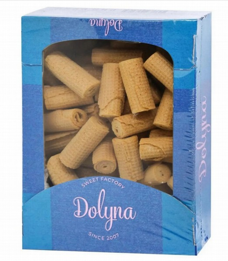 Vafeļu rūllīši ar vaniļu Dolyna 300g (03.11.26) Ukraina