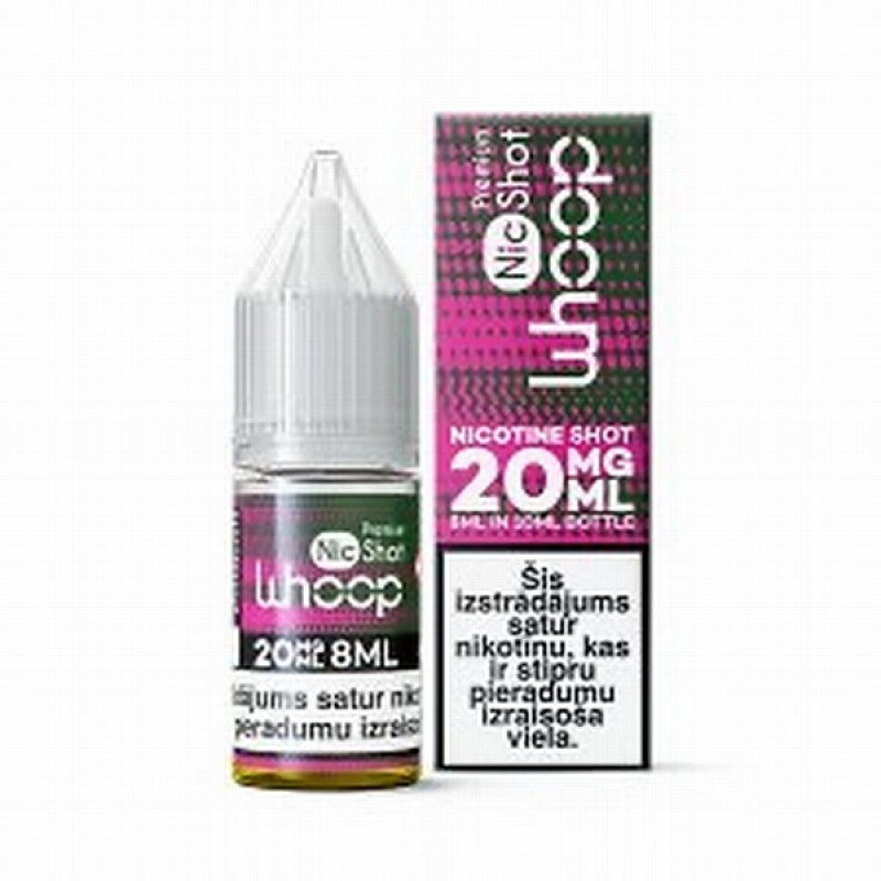 Šķidrums elektroniskajām cigaretēm Whoop Nic Shot Salt 20mg/8ml 1/10