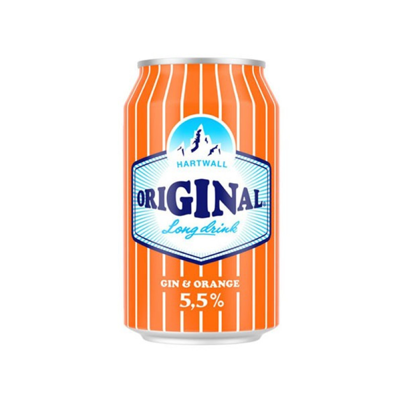 Kokteilis Original Gin Orange 0.33L 5.5% CAN 1/24 DEPOZĪTA maksa 0.10 eiro (04.07.2026) Somija