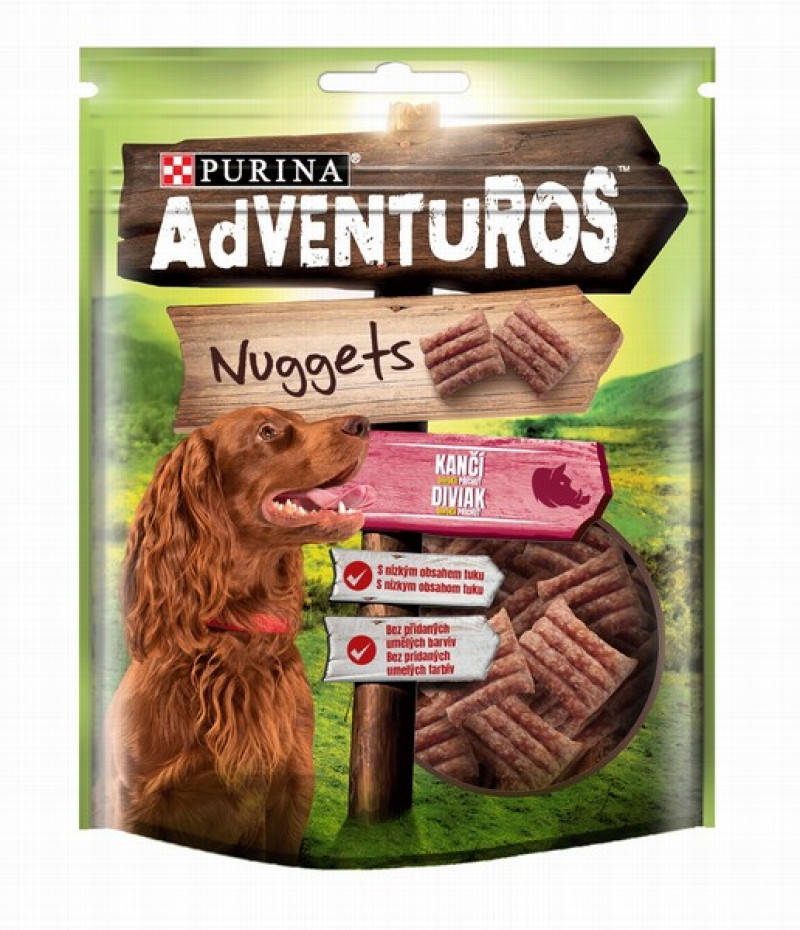 Suņu košļājamie kociņi Adventuros Nuggets mežacūka 90g 1/6(31.05.26) Vācija