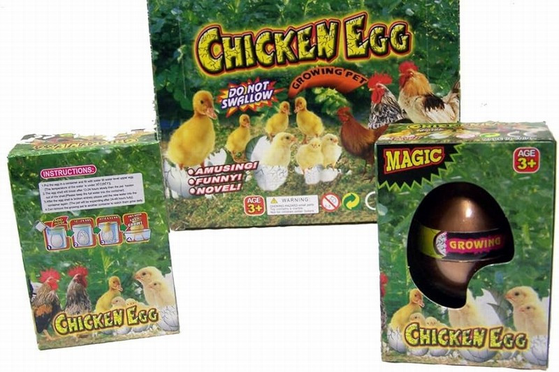Rotaļlieta augoša ola Chicken Ķīna