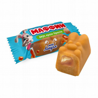 Konfektes Maffin Lapuļja krēm brulē 1kg 1/4 Sweet life (15.08.2025) Krievija