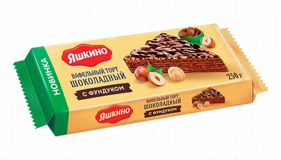 Vafeļu torte Yaškino ar riekstiem 250g KDV (13.01.2026) Krievija