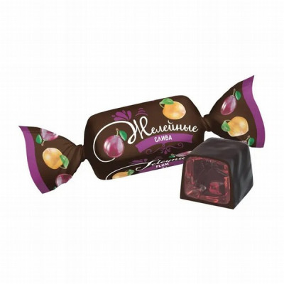Šokolādes konfektes Želejnij Plum 0.5kg (05.11.2025) Krievija