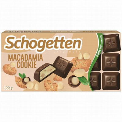 Šokolāde Schogetten Macadamia Cookie 100g(31.01.26)