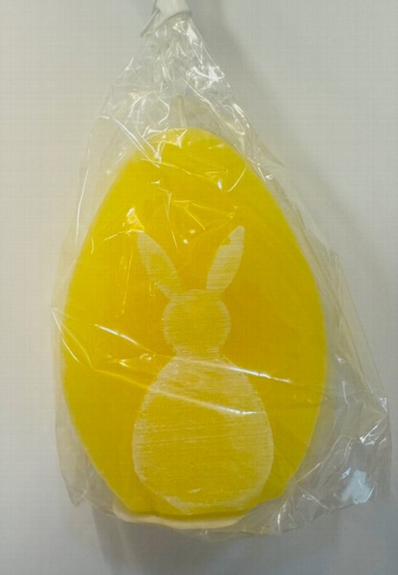 Svece Diana Ola 6.7x9.3cm 1/12 dzeltena (Lieldienas)